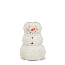 Load image into Gallery viewer, Happy Snowman Taper Candle Holder
