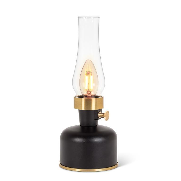 Black Chimney LED Lantern