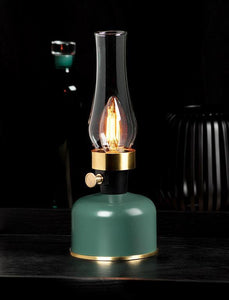 Green LED Chimney Lantern