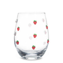 Load image into Gallery viewer, Strawbery Stemless Wine Glass
