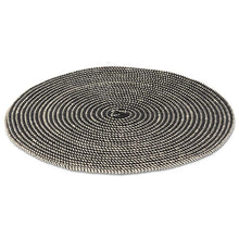 Load image into Gallery viewer, Woven Placemat, Round, Black
