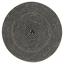 Load image into Gallery viewer, Woven Placemat, Round, Black
