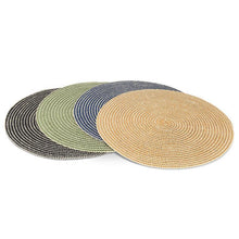 Load image into Gallery viewer, Woven Placemat, Round, Black
