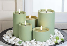 Load image into Gallery viewer, Indoor/Outdoor LED Green Candle, 3 x 4"
