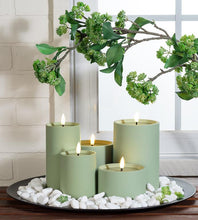 Load image into Gallery viewer, Indoor/Outdoor LED Green Candle, 3 x 6"
