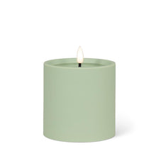 Load image into Gallery viewer, Indoor/Outdoor LED Green Candle, 4 x 4"
