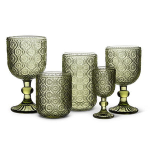 Shasta Olive Red Wine Goblet