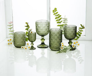 Shasta Olive Red Wine Goblet
