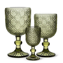 Load image into Gallery viewer, Shasta Olive White Wine Goblet

