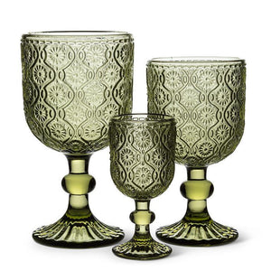 Shasta Olive Red Wine Goblet