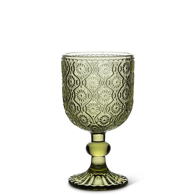 Shasta Olive White Wine Goblet