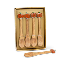 Load image into Gallery viewer, Pumpkin Small Spoons, Set 4
