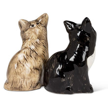 Load image into Gallery viewer, Sitting Cat Pair Salt &amp; Pepper
