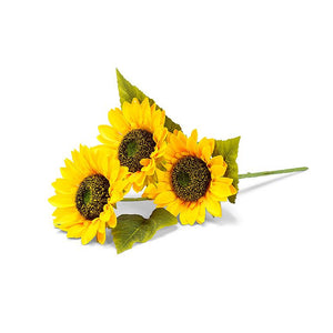 Triple Bloom Sunflower Stem