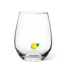 Load image into Gallery viewer, Lemon Icon Stemless Glass
