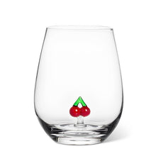 Load image into Gallery viewer, Cherry Icon Stemless Glass
