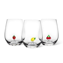 Load image into Gallery viewer, Cherry Icon Stemless Glass
