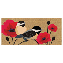 Load image into Gallery viewer, Birds and Poppies Flocked Coir Sassafras
