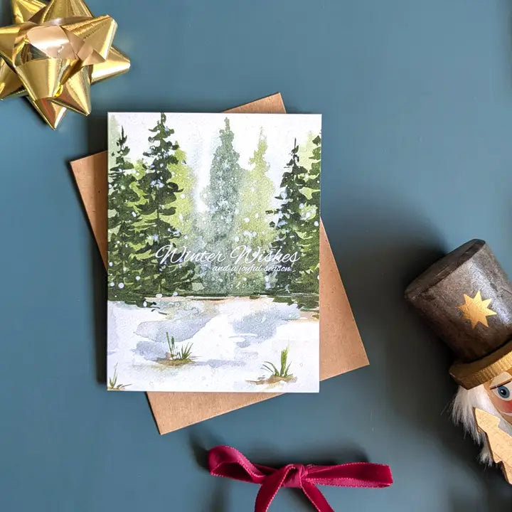 Holiday Winter Wishes Card