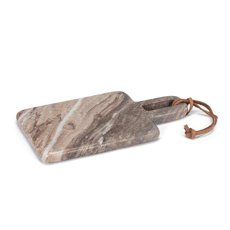 Rectangle Serving Board with Loop, Brown