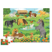 Load image into Gallery viewer, Crocodile Creek Pretty Ponies Floor Puzzle
