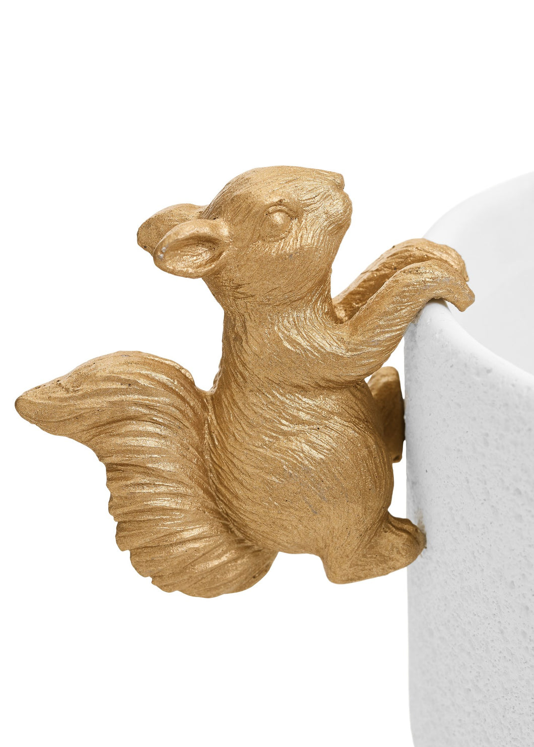 Gold Squirrel Pot Hanger