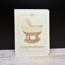 Load image into Gallery viewer, Congratulations Baby Bassinette Card
