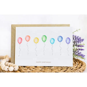 "Happy Birthday" Balloon Card