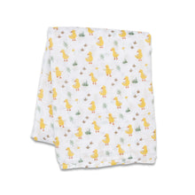 Load image into Gallery viewer, Ducks Cotton Muslin Swaddle Blanket
