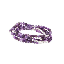 Load image into Gallery viewer, Stone Wrap, Amethyst &amp; Silver
