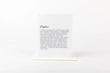 Load image into Gallery viewer, Dear Nephew Card
