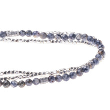 Load image into Gallery viewer, Delicate Stone Necklace/ Bracelet- Iolite &amp; Sunstone
