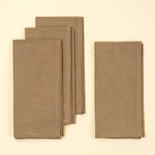 Load image into Gallery viewer, Calla Cotton Napkins S/4, Truffle
