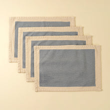 Load image into Gallery viewer, Canvas Placemats S/4, Light Blue

