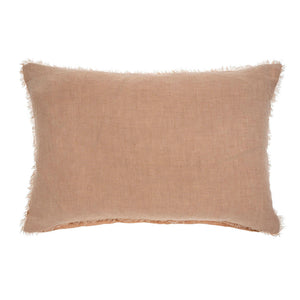 Lina Linen Lumbar Cushion, Peony