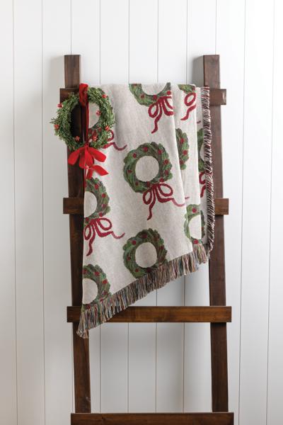 Wreath Jacquard Throw