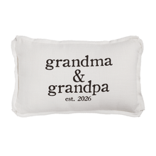 Load image into Gallery viewer, Grandparents est 2026 Pillow
