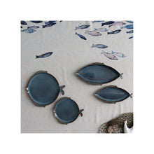 Load image into Gallery viewer, Fish Serving Platter Round Blue
