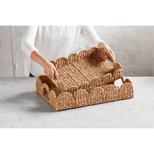 Load image into Gallery viewer, Scalloped Woven Trays
