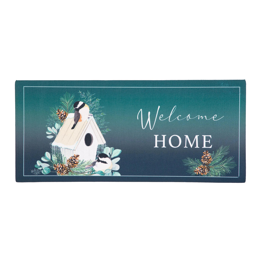 Welcome Home Winter Bird House Visit Sassafras Insert