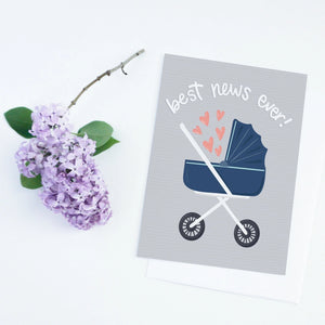 Best News Ever Gender Neutral Baby Card