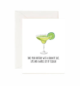 Take Your Birthday with A Grain of Salt, Lime and A . . . Card