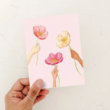 Load image into Gallery viewer, Pink Poppies Card
