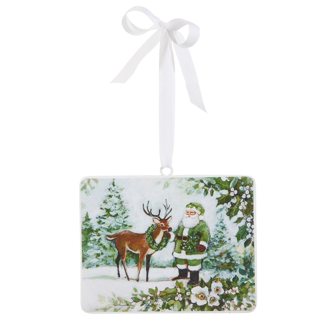 Forest Friendship Rectangle Ornament