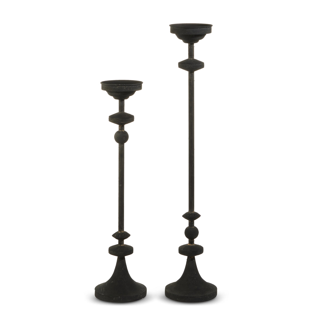 Black Candle Holder