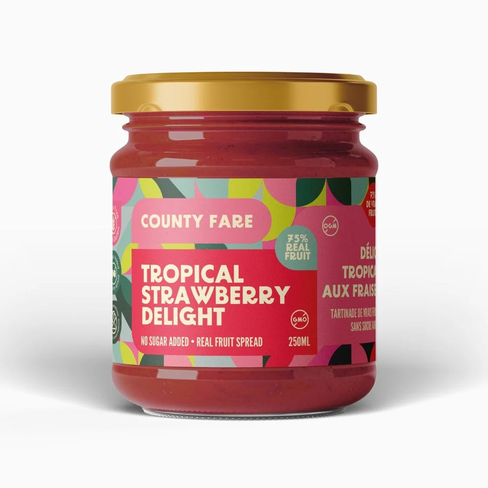 Tropical Strawberry Delight No Sugar Added Fruit Spread