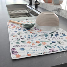 Load image into Gallery viewer, Watercolour Garden Dish Drying Mat
