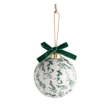 Load image into Gallery viewer, Green Toile Ornament
