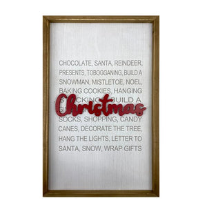 Christmas Script Sign
