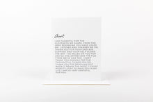 Load image into Gallery viewer, Dear Aunt Letterpress Card
